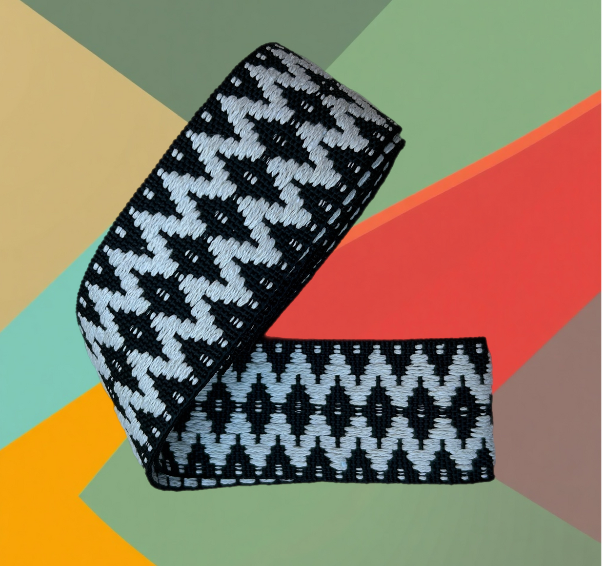 Tawa Yoga Mat Carrying Strap Black White