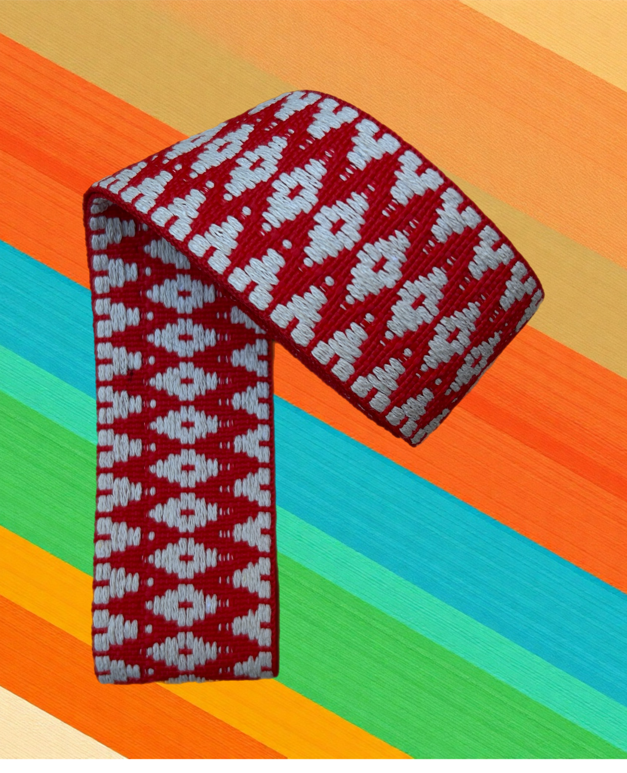 Tawa Yoga Mat Carrying Strap Red White