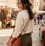 Hand-knitted Wayuu bag straps