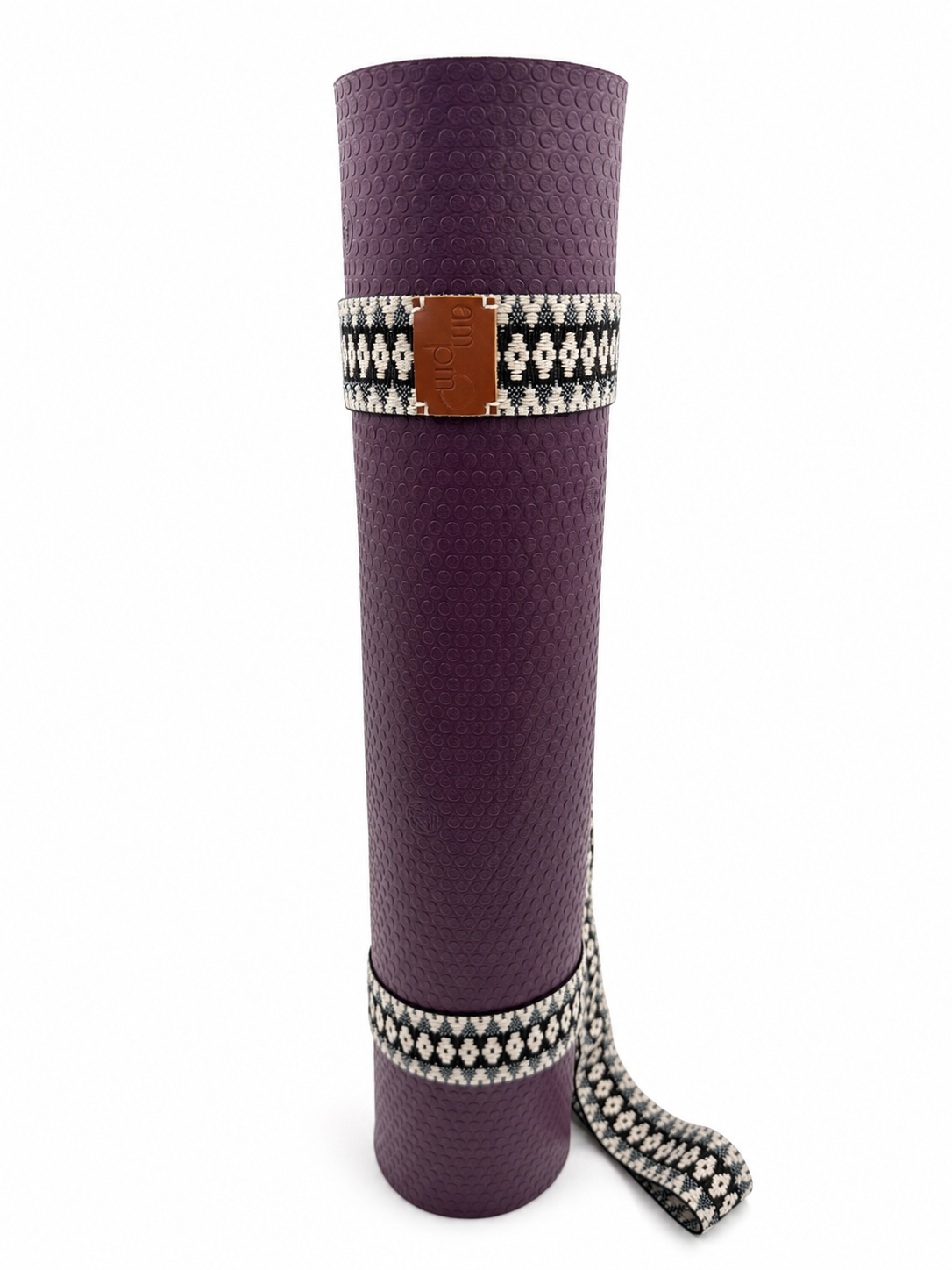 Silver Echo Handwoven Yoga Mat Strap