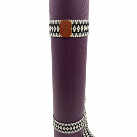 Silver Echo Handwoven Yoga Mat Strap