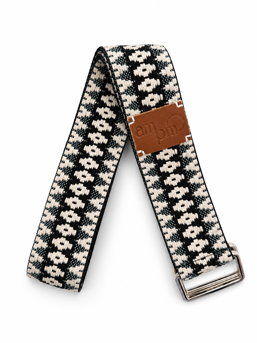 Silver Echo Handwoven Yoga Mat Strap
