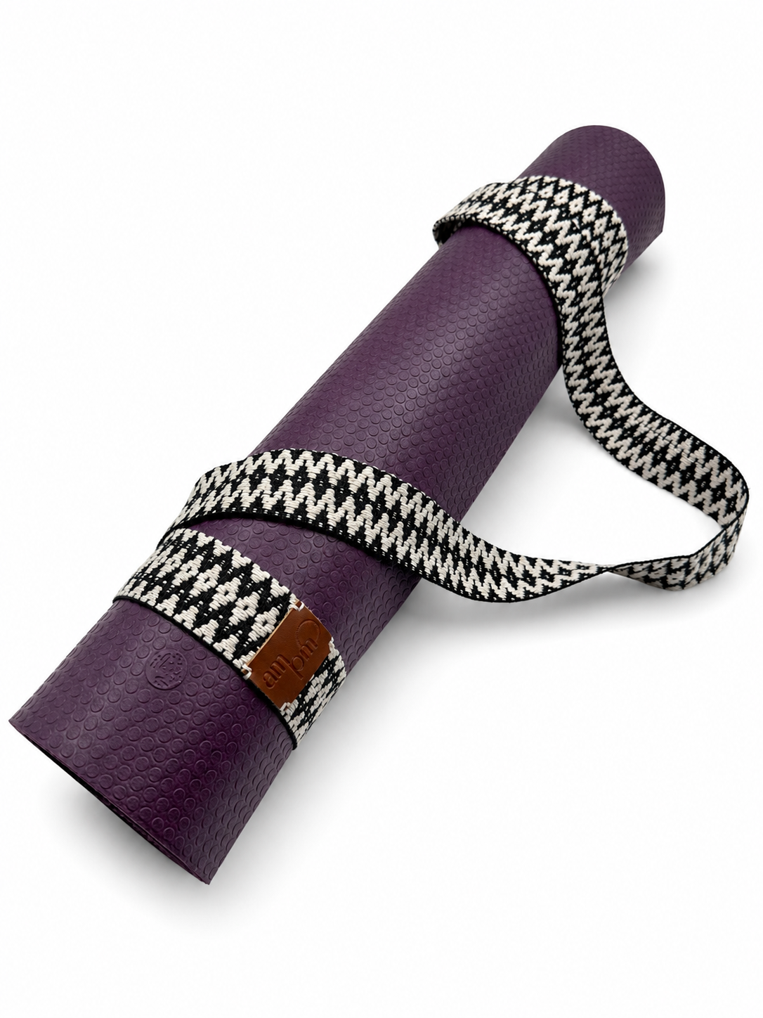 Midnight Diamond Handwoven Yoga Mat Strap