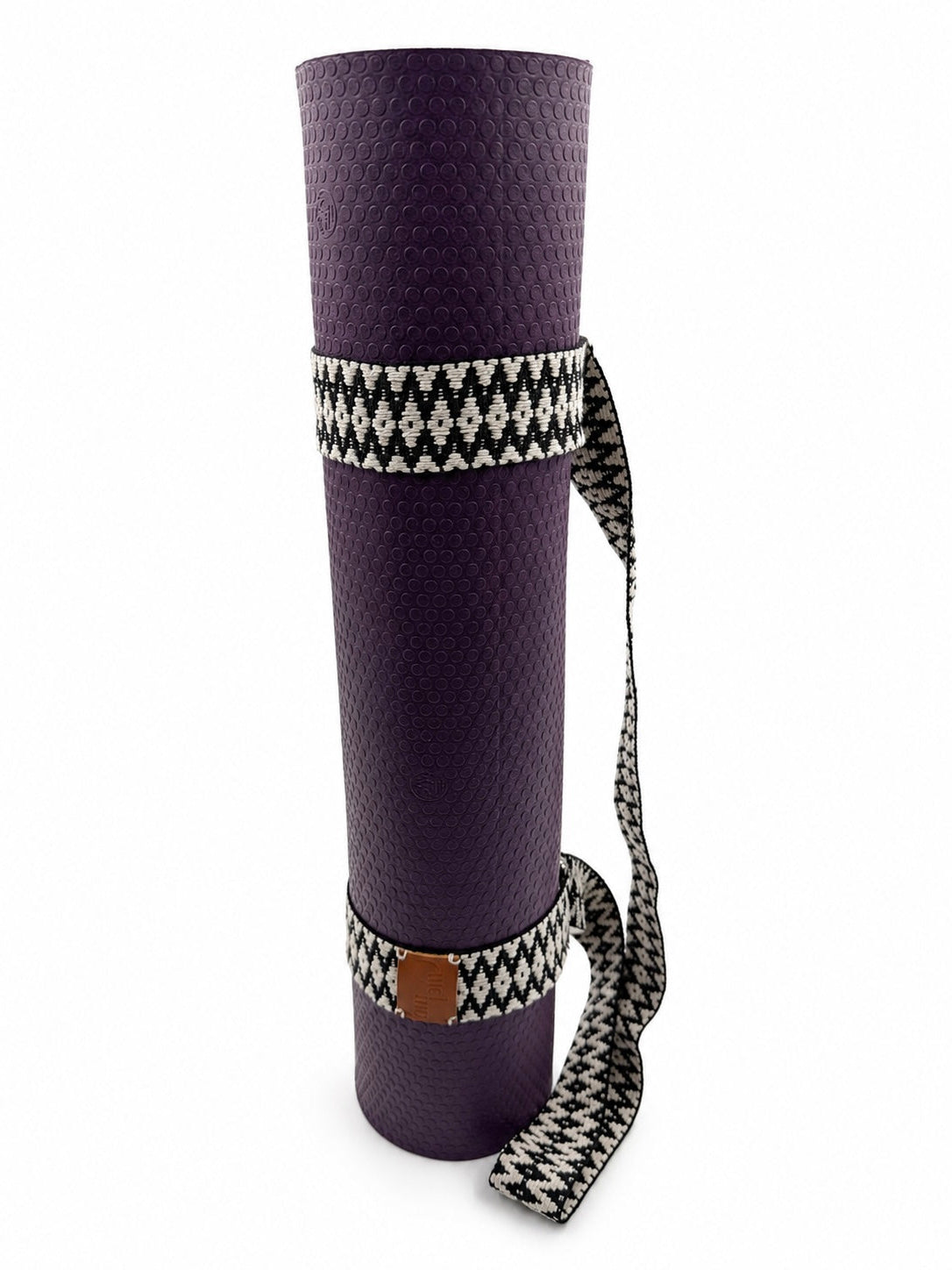 Midnight Diamond Handwoven Yoga Mat Strap