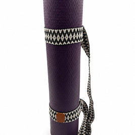 Midnight Diamond Handwoven Yoga Mat Strap