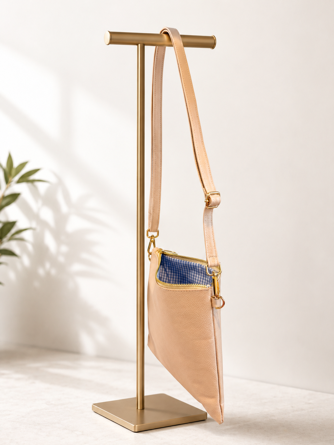 AMPMsis Original Mini Leather Crossbody Bag – Nude (Beige) – Soft Finish - Bogota Crafted