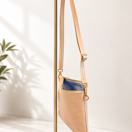 AMPMsis Original Mini Leather Crossbody Bag – Nude (Beige) – Soft Finish - Bogota Crafted