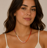 AMPMsis Canyon Sunset Short Wave Jewelry Necklace3