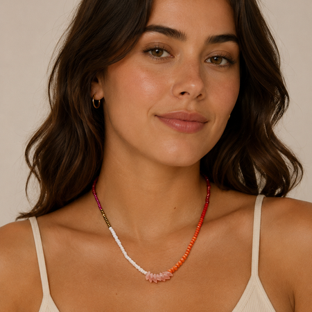 AMPMsis Canyon Sunset Short Wave Jewelry Necklace3