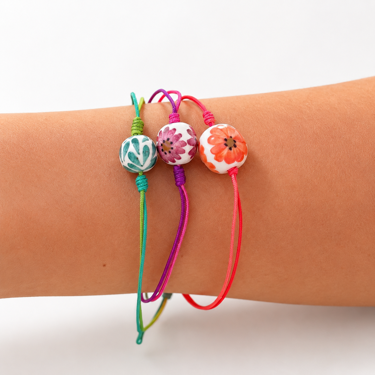 AMPMsis Coastal Braid Beaded Jewelry Bracelet