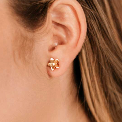 AMPMsis Mini Guayacán Flower Stud Jewelry Earrings1