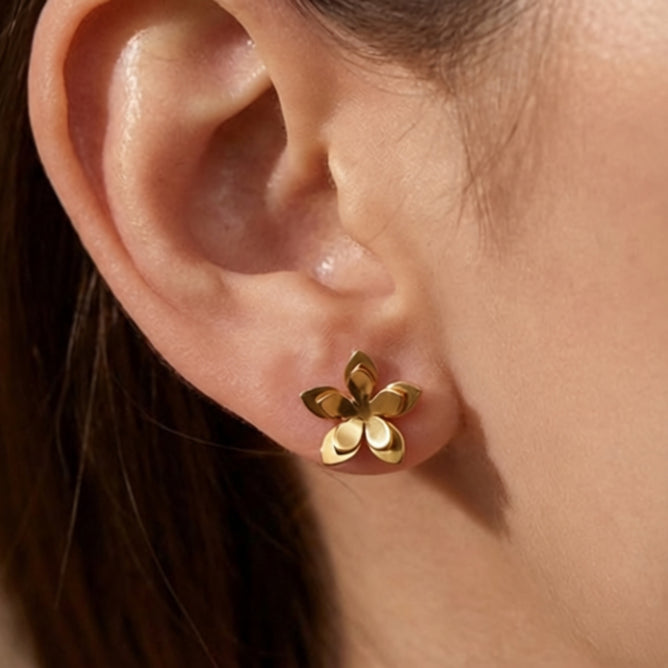 AMPMsis Mini Guayacán Flower Stud Jewelry Earrings2