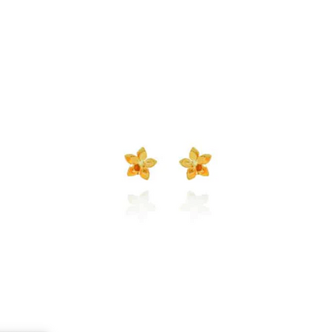 AMPMsis Mini Guayacán Flower Stud Jewelry Earrings