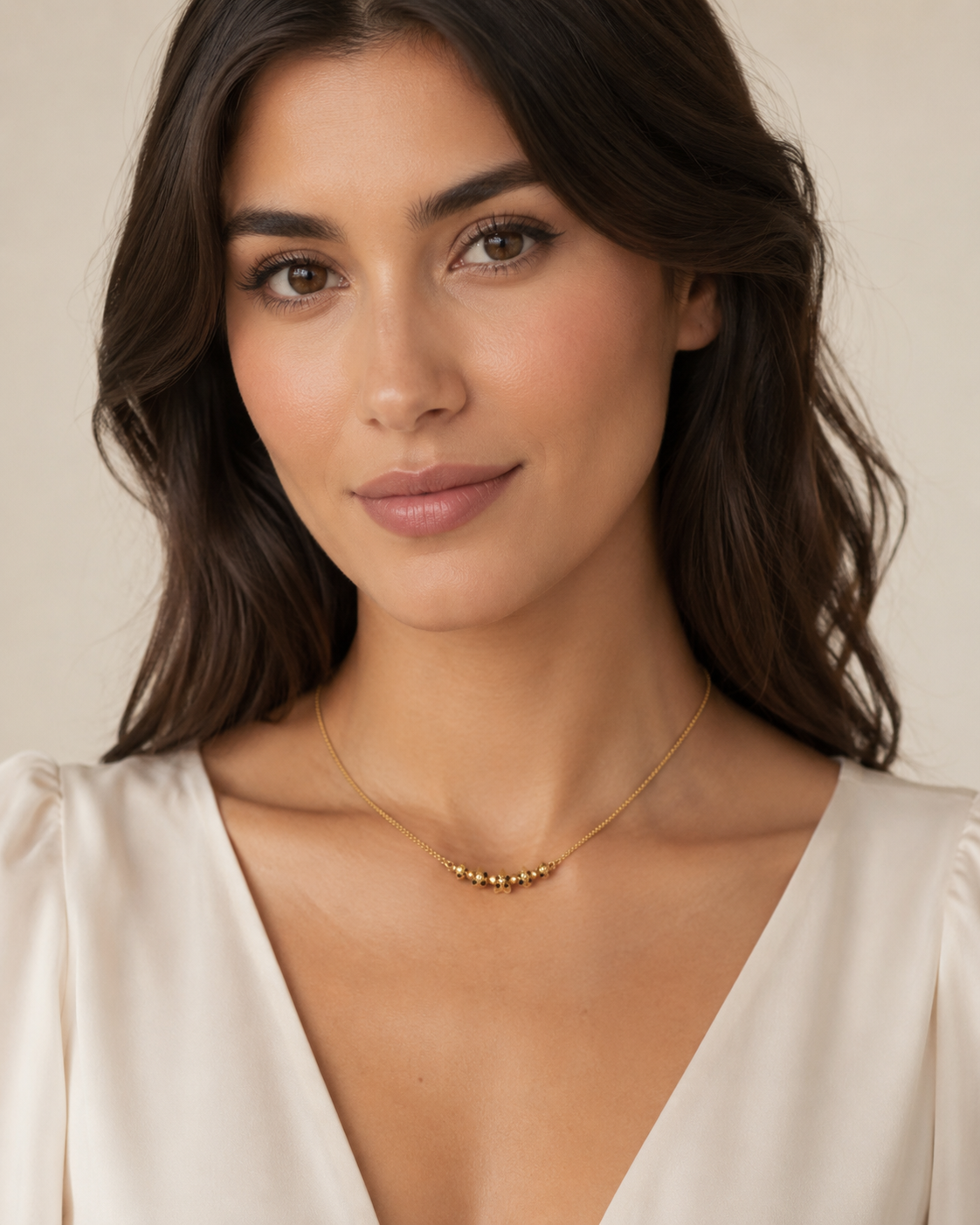 AMPMsis Mini Guayacán Flower Stud Jewelry Necklace