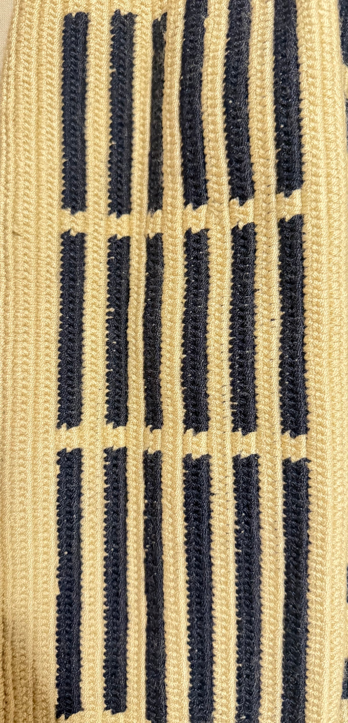Wayuu Handwoven Tote Bag – Denim Blue Diamond Lattice Cross Motif