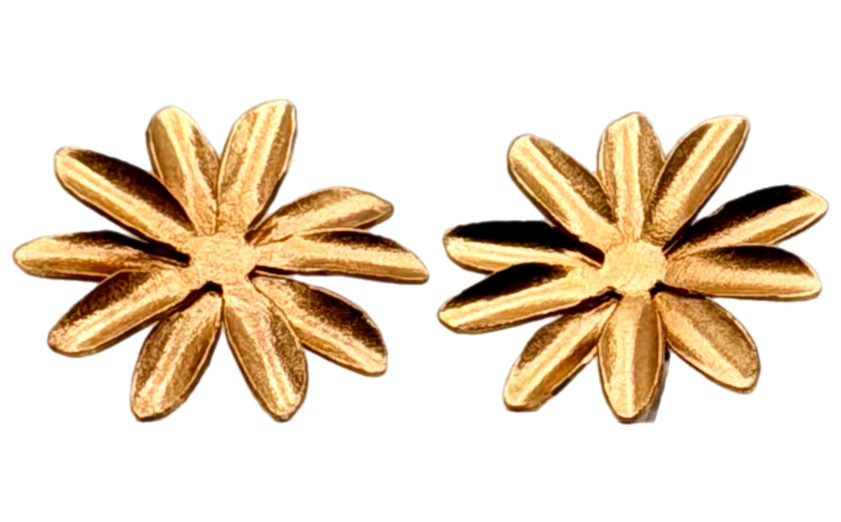 Small Passiflora Flower Earrings