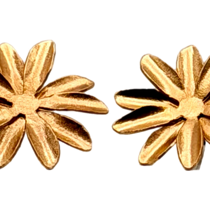 Small Passiflora Flower Earrings