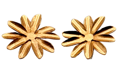 Small Passiflora Flower Earrings