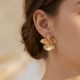 Quadricolor Orchid Earrings