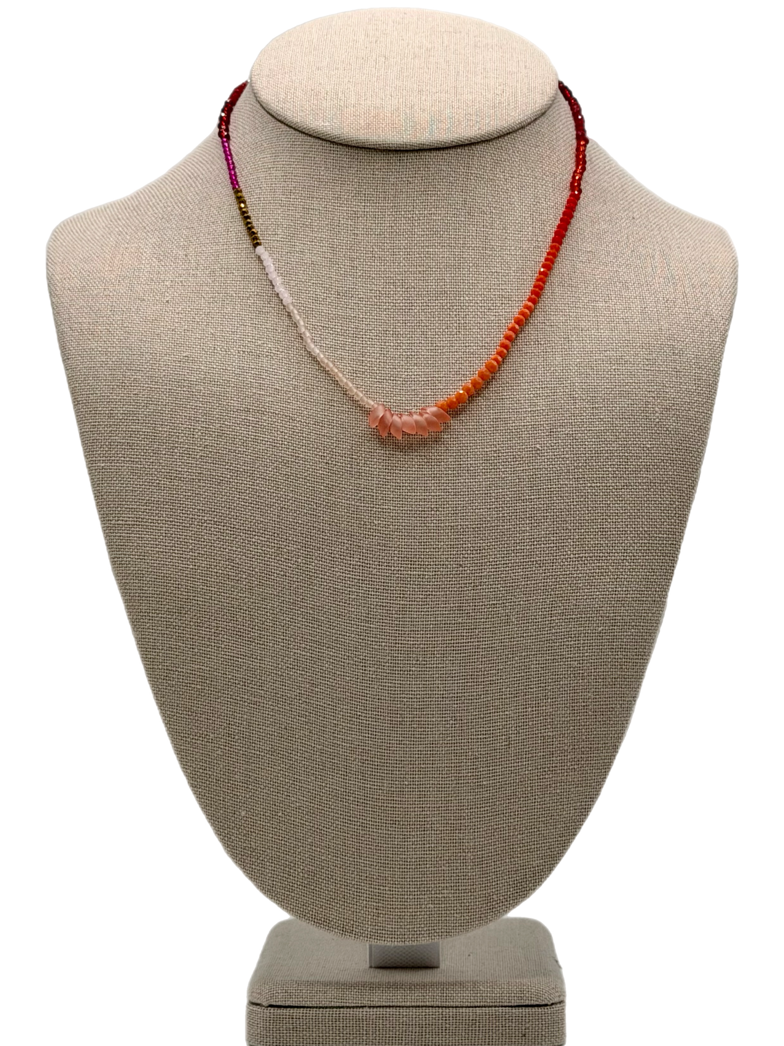 Canyon Sunset Short Wave Necklace