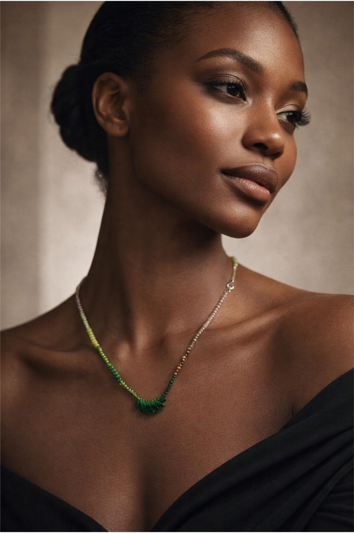 Verdant Wave Layering Necklaces Bundle