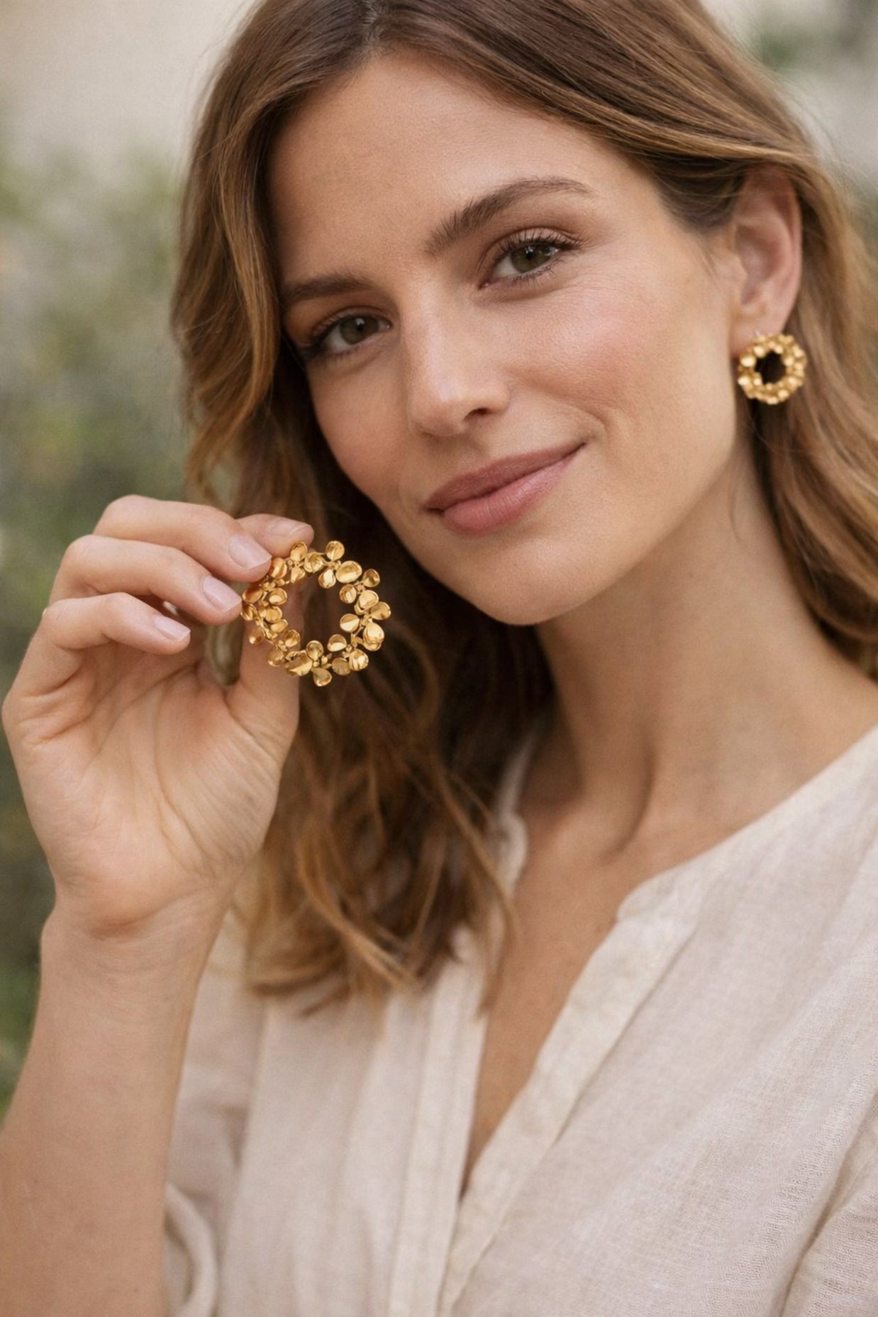 Aster Flower Earrings