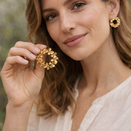 Aster Flower Earrings