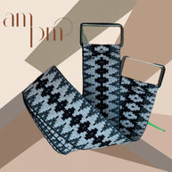 Tawa Handwoven Yoga Mat Strap – Adjustable Mat Carrier (Black & Gray)