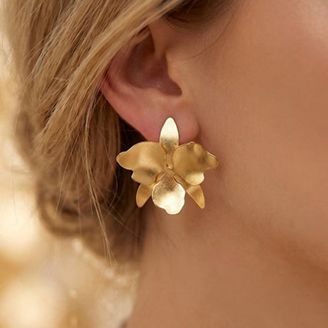 Cattleya Orchid Earrings