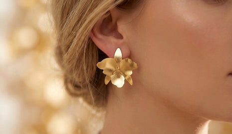 Cattleya Orchid Earrings