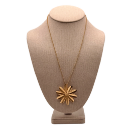 Passiflora Flower Jewelry Necklace – 24k Gold Plated
