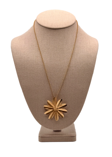 Passiflora Flower Necklace – 24k Gold Plated