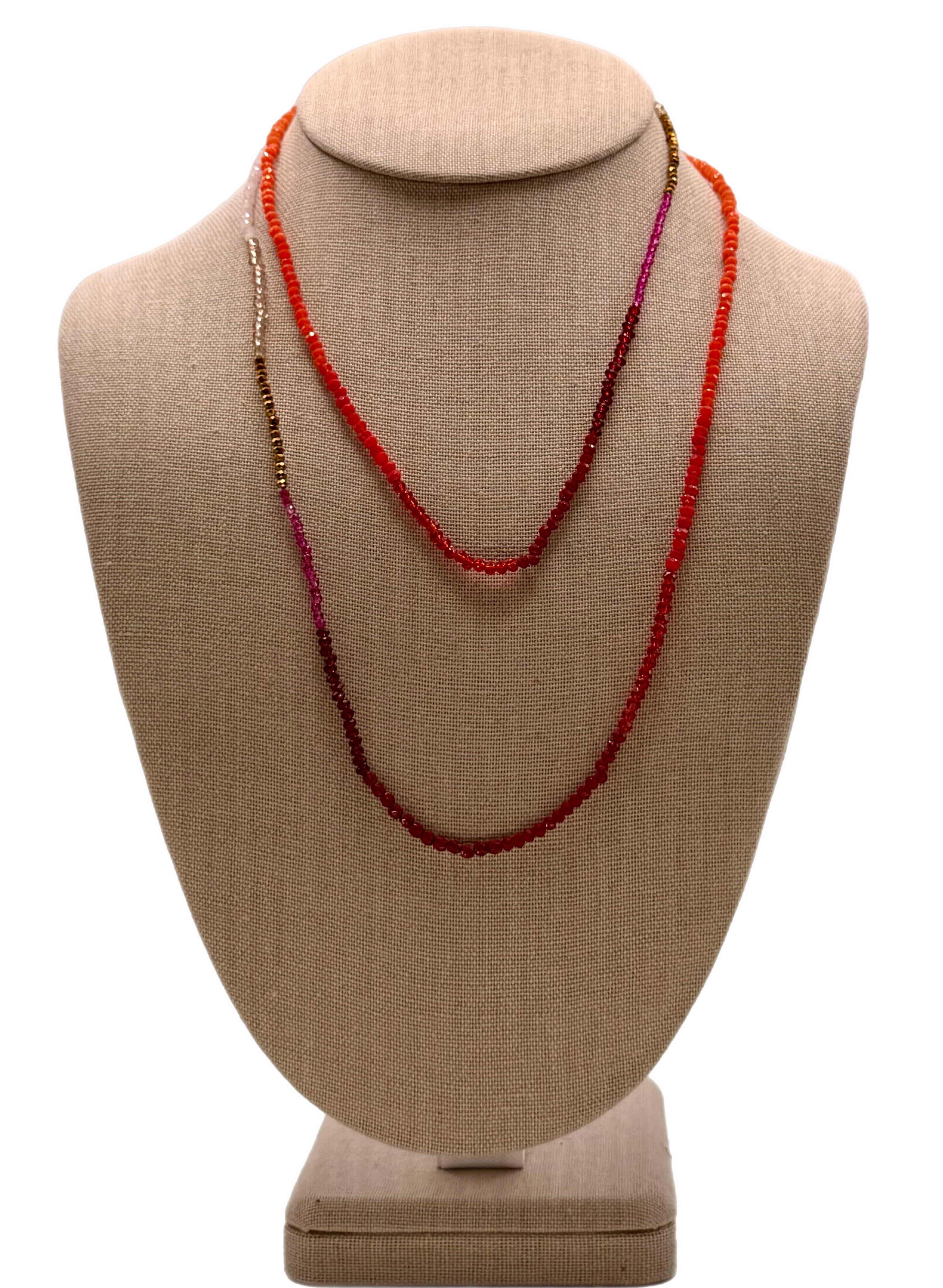 Canyon Sunset Short Wave Necklace