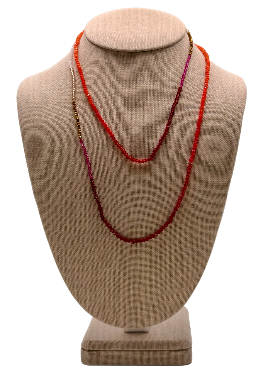 Canyon Sunset Short Wave Necklace
