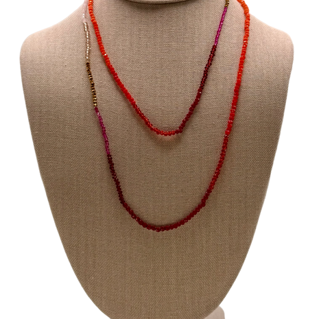 Canyon Sunset Long Wave Jewelry Necklace