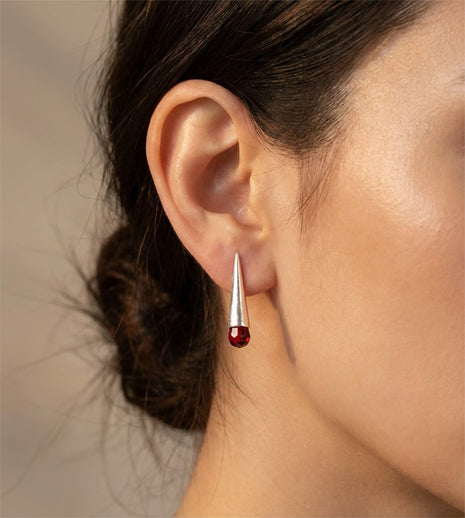 Mint Tip Cone Drop Earrings