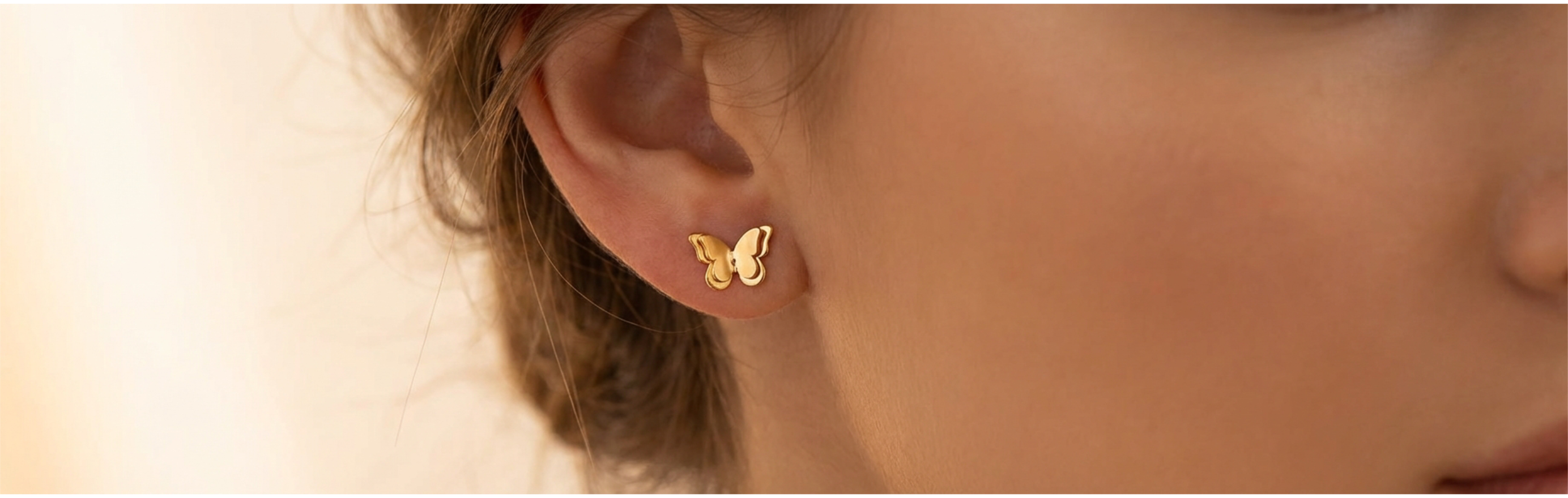 Double Butterfly Stud Earrings