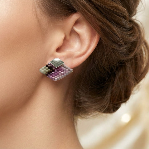 Prism Tile Stud Earrings