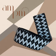 Tawa Handwoven Yoga Mat Strap – Adjustable Mat Carrier (Black & White)