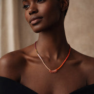 Canyon Sunset Short Wave Necklace