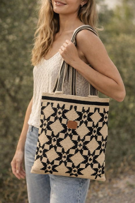 Jazmin Handwoven Tote Bag Crochet For Work And Travel Lightweight Durable Artisan Handmade