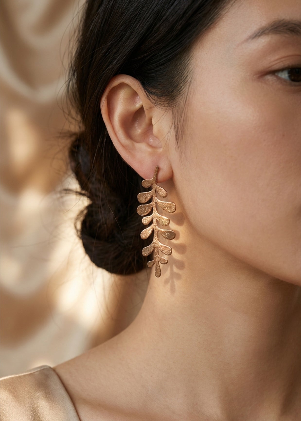 Leaf Earrings – Colombian Páramo Inspired