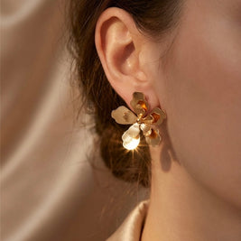 Large Merania Flower Earrings