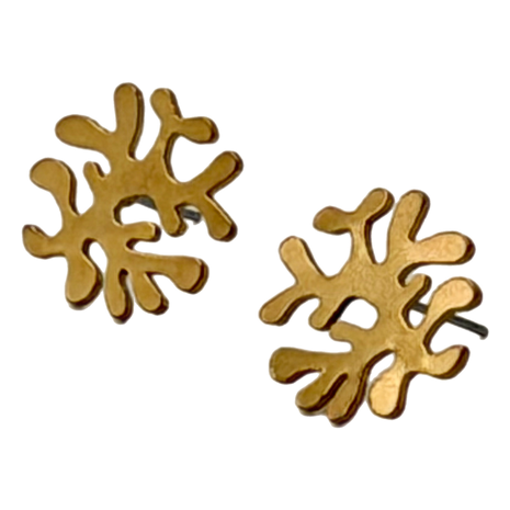 Mini Coral Reef Stud Jewelry Earrings