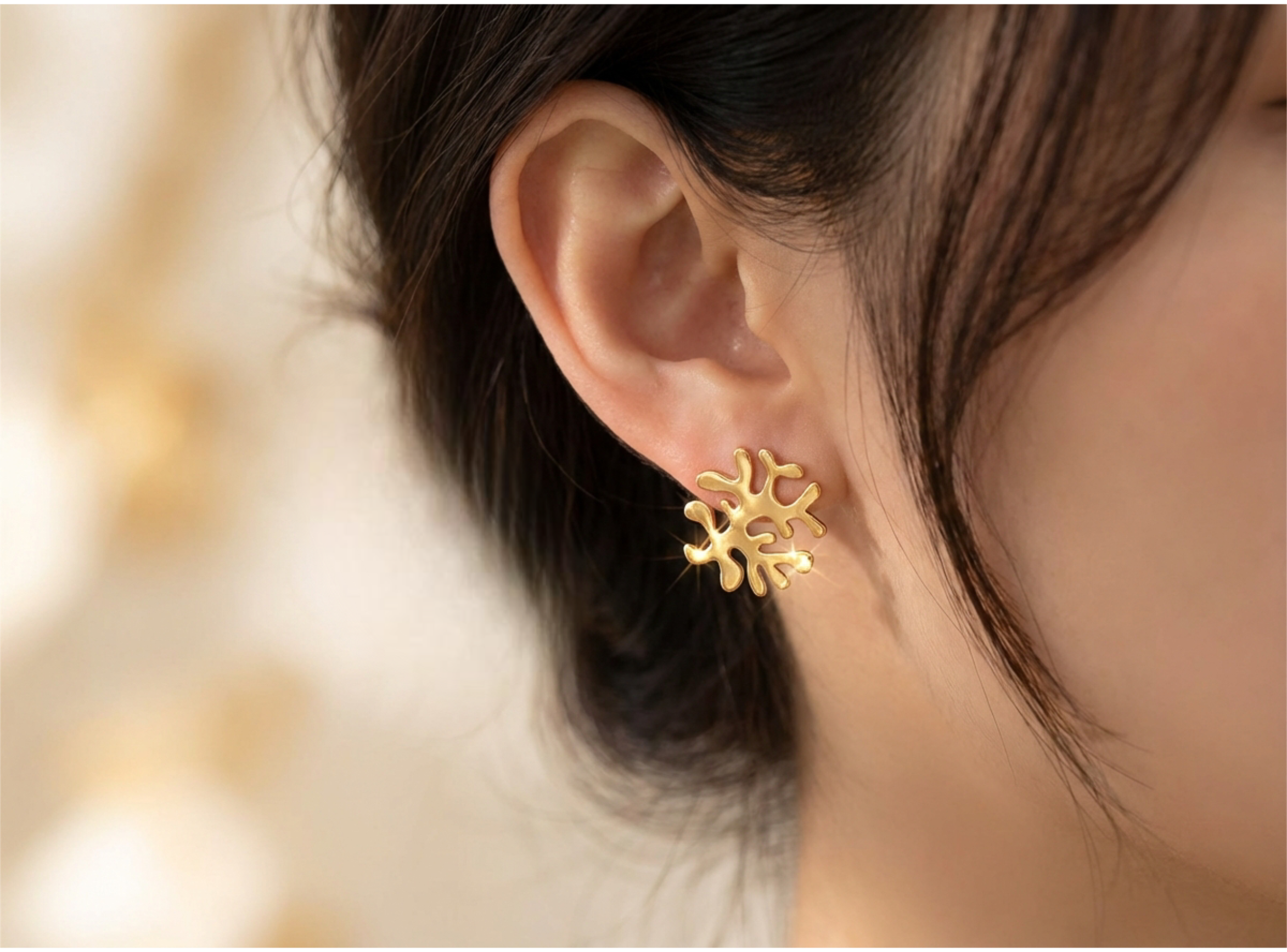 Mini Coral Reef Stud Earrings