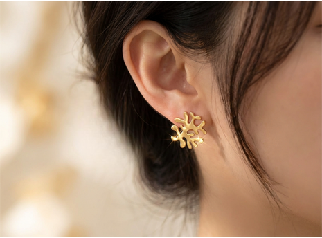 Mini Coral Reef Stud Earrings