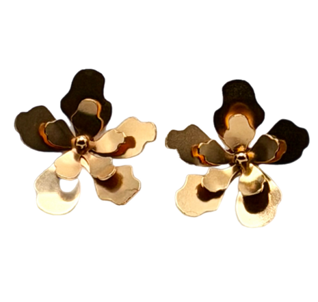 Large Merania Flower Earrings