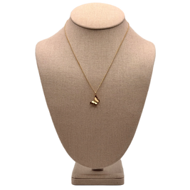 Double Butterfly Pendant Jewelry Necklace – 24k Gold Plated