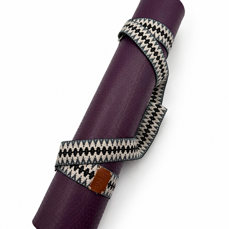 Granite Lattice Handwoven Yoga Mat Strap