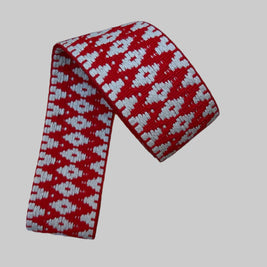 Crimson Ember Handwoven Yoga Mat Strap